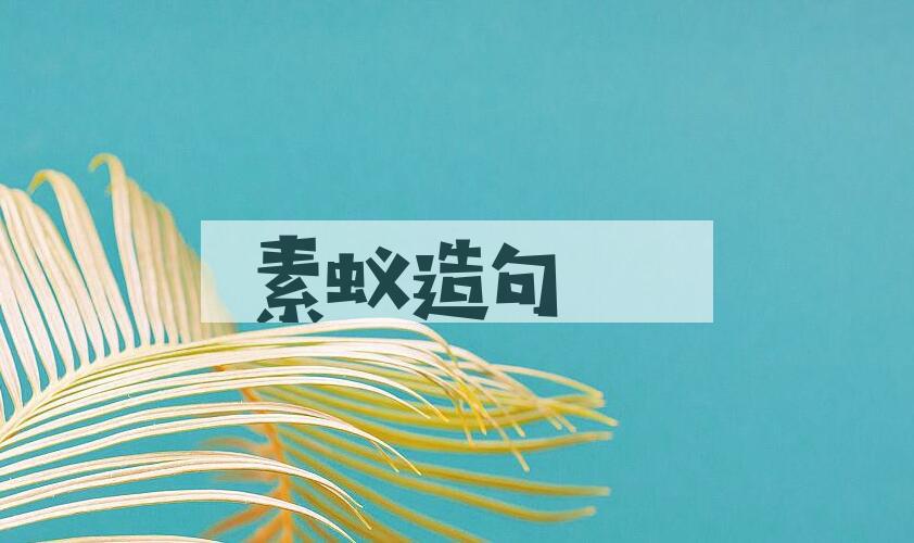 用素蚁造句