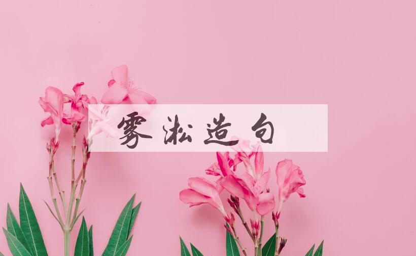 用雾淞造句