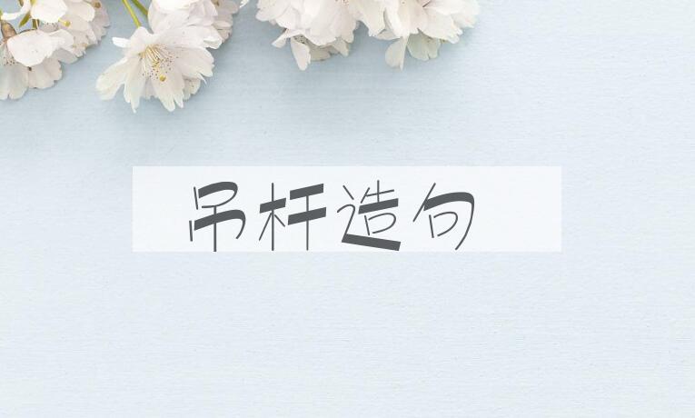 用吊杆造句