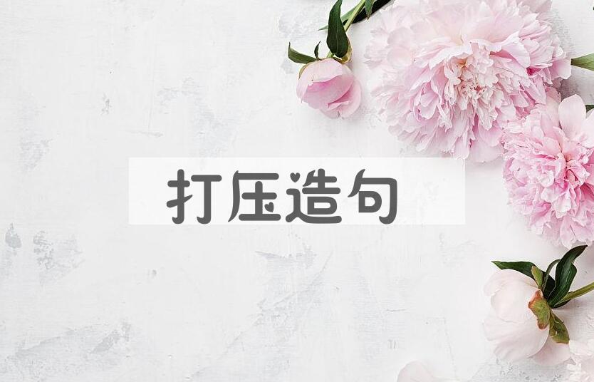 用打压造句