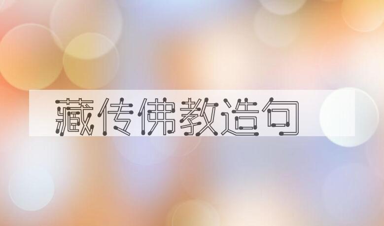 用藏传佛教造句