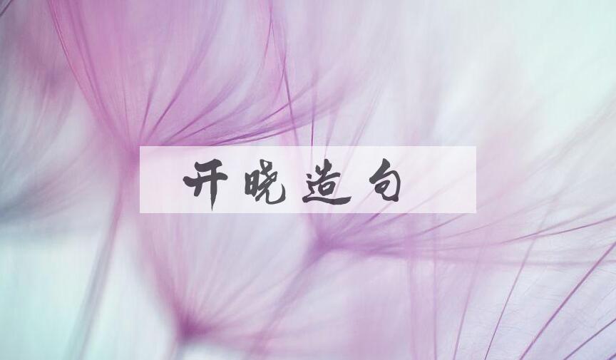 用开晓造句