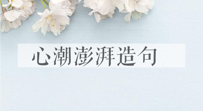 用心潮澎湃造句