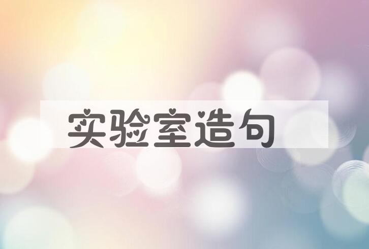 用实验室造句