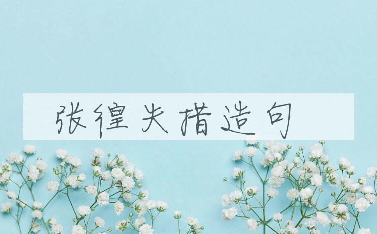 用张徨失措造句