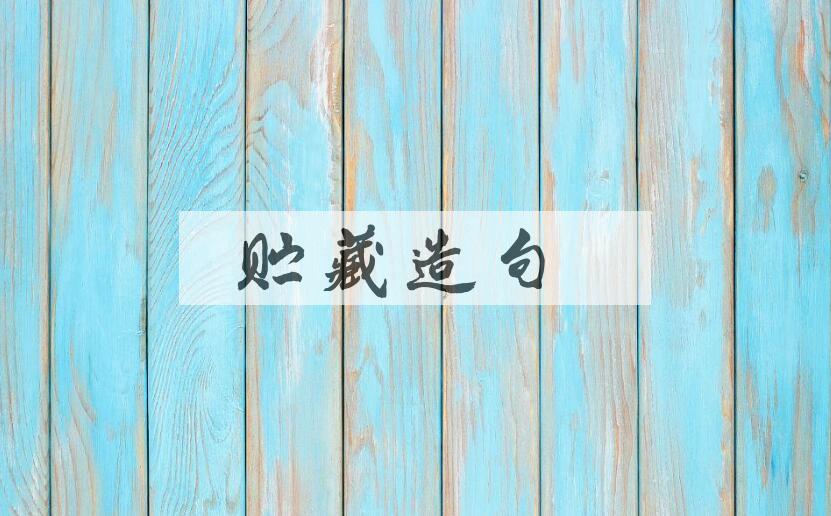 用贮藏造句