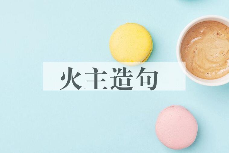用火主造句