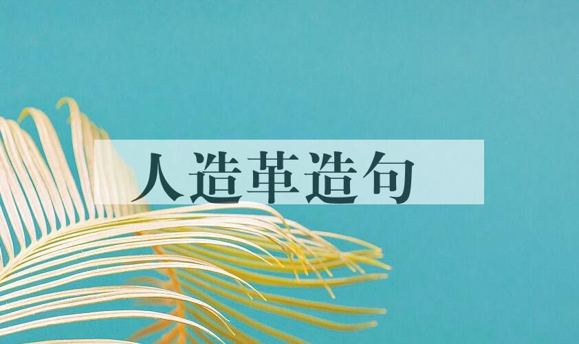 用人造革造句