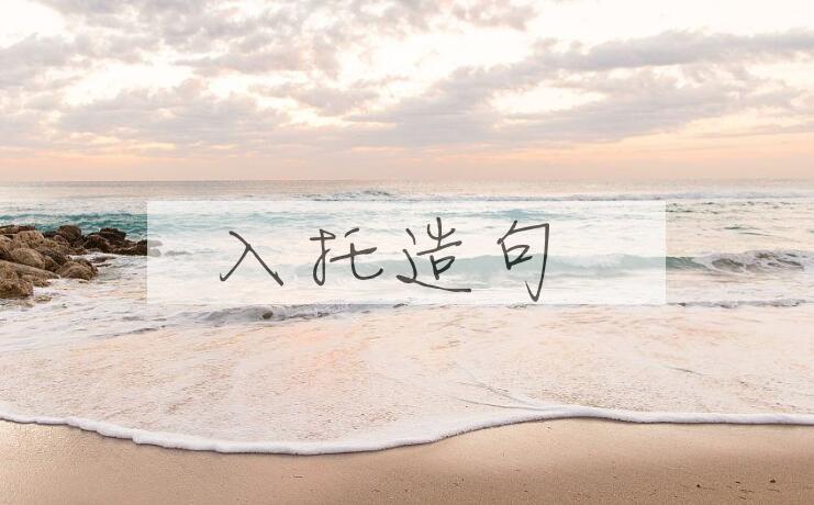 用入托造句