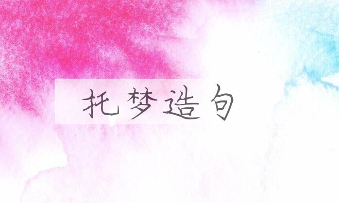 用托梦造句