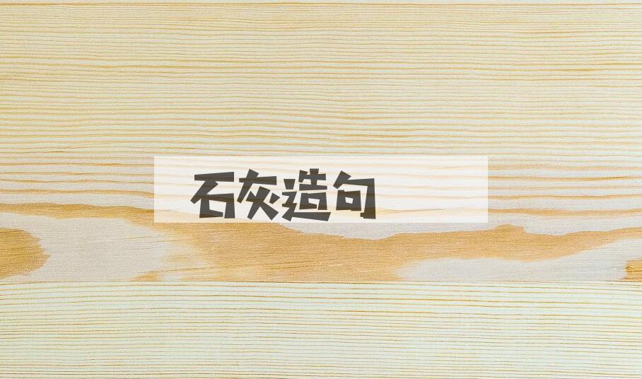 用石灰造句