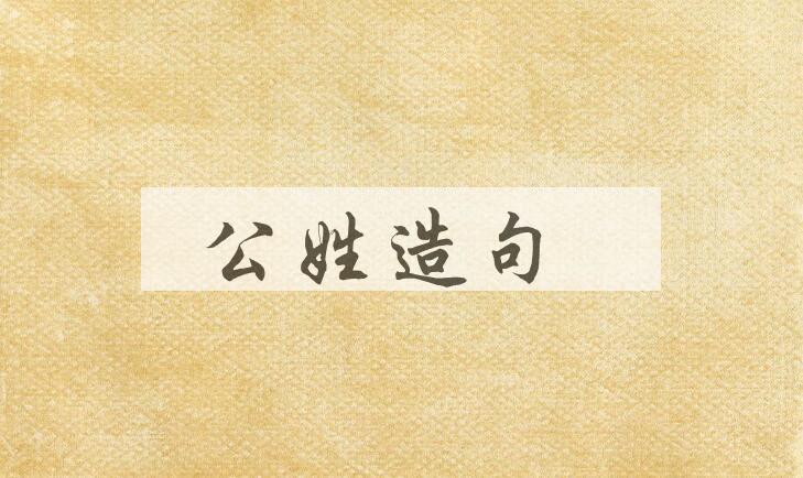 用公姓造句