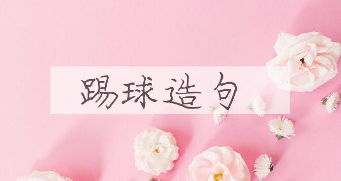 用踢球造句