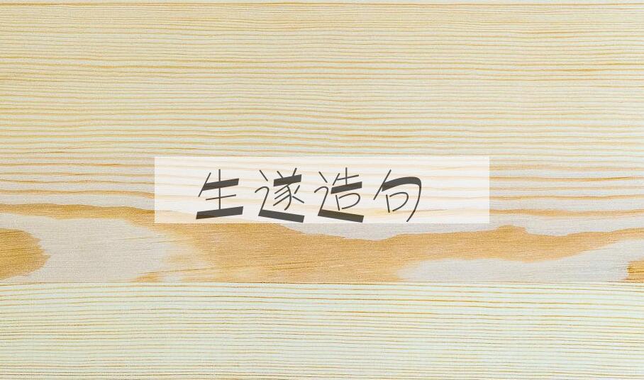 用生遂造句