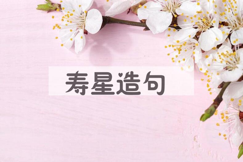 用寿星造句