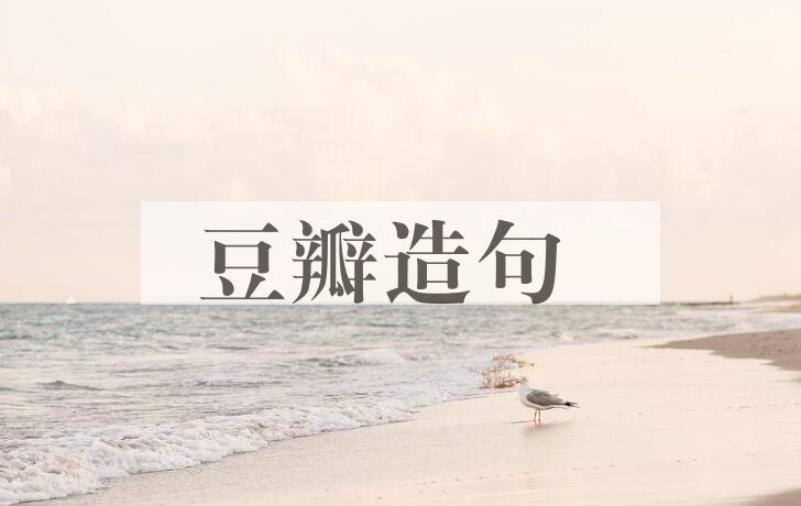 用豆瓣造句