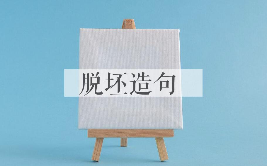 用脱坯造句