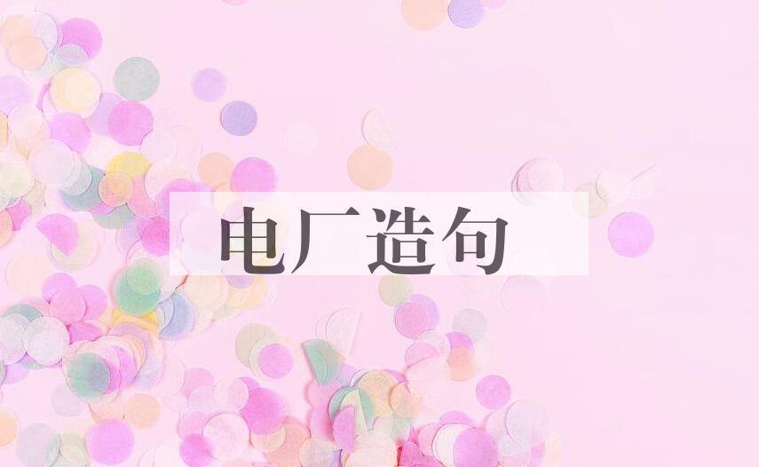 用电厂造句