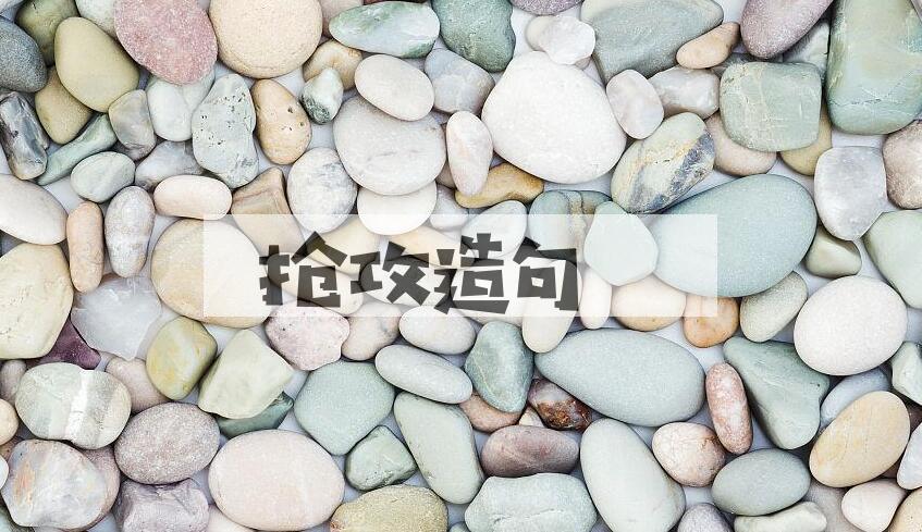 用抢攻造句