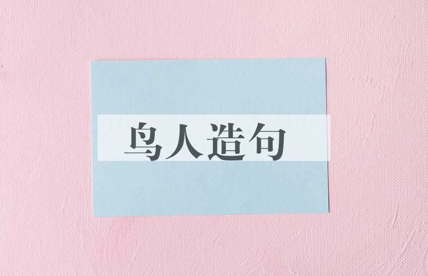用鸟人造句