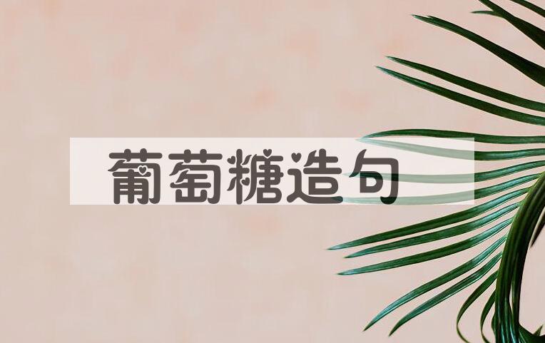 用葡萄糖造句
