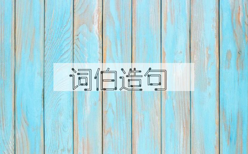 用词伯造句