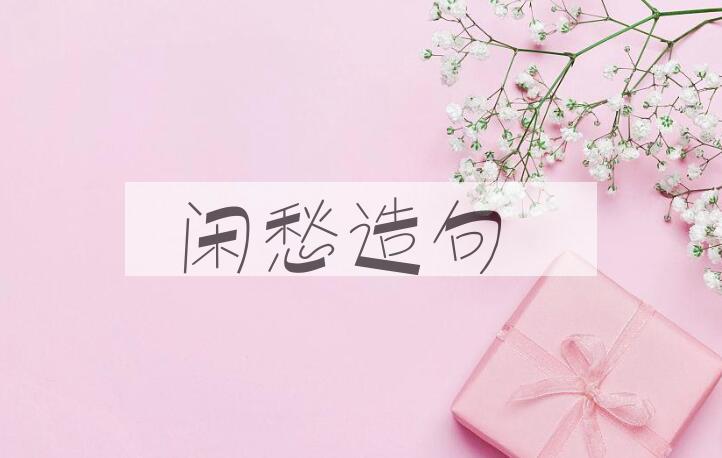 用闲愁造句