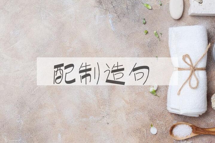 用配制造句