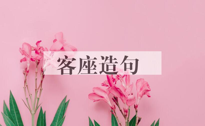 用客座造句