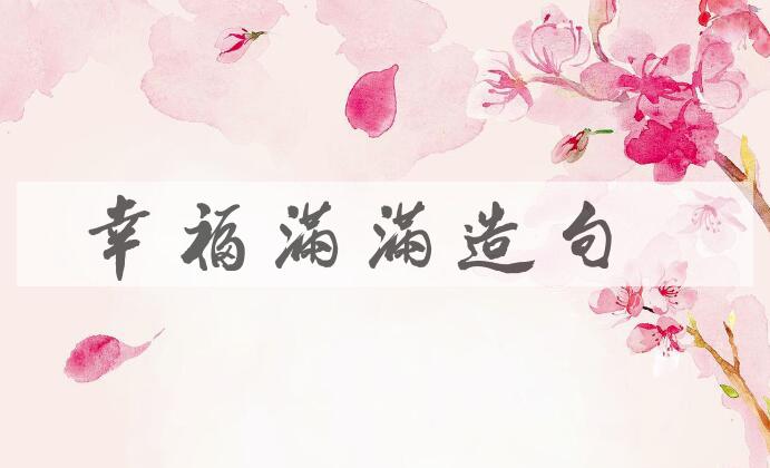 用幸福满满造句