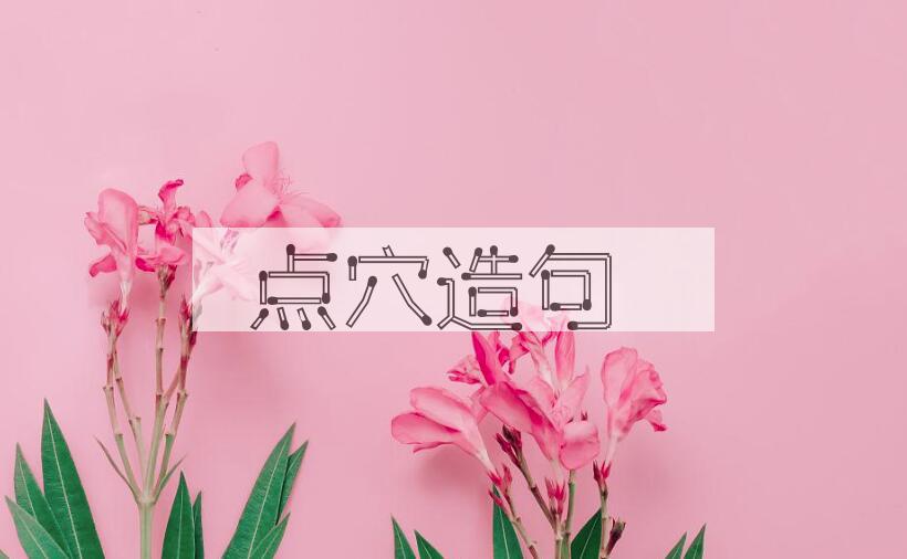 用点穴造句