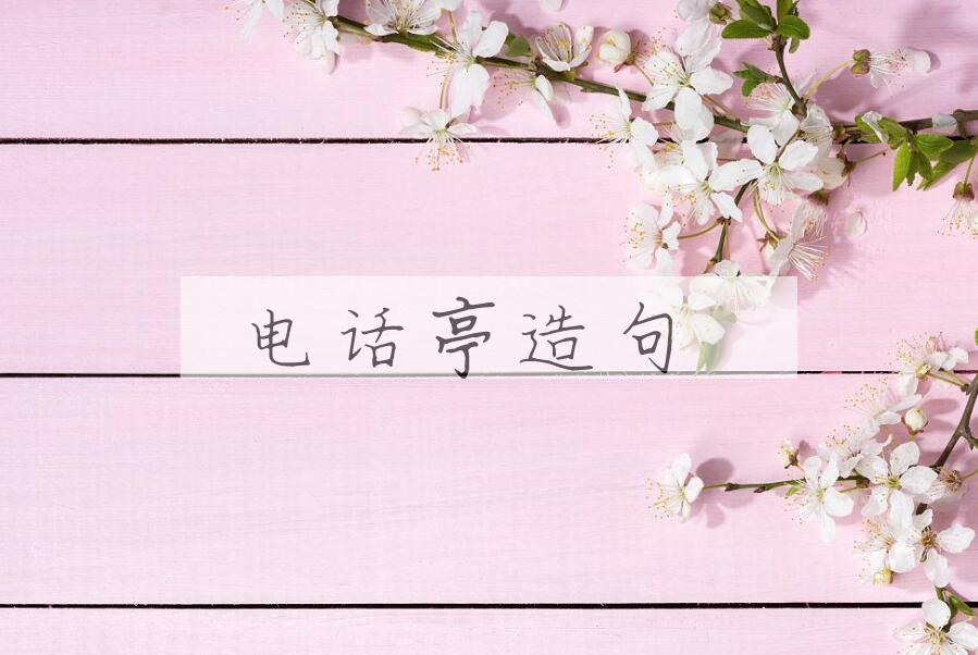 用电话亭造句