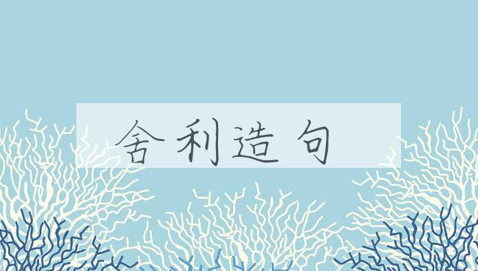 用舍利造句