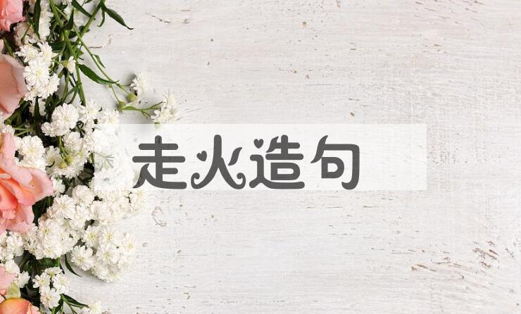 用走火造句