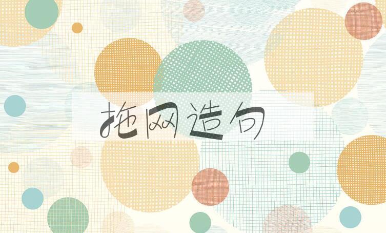 用拖网造句