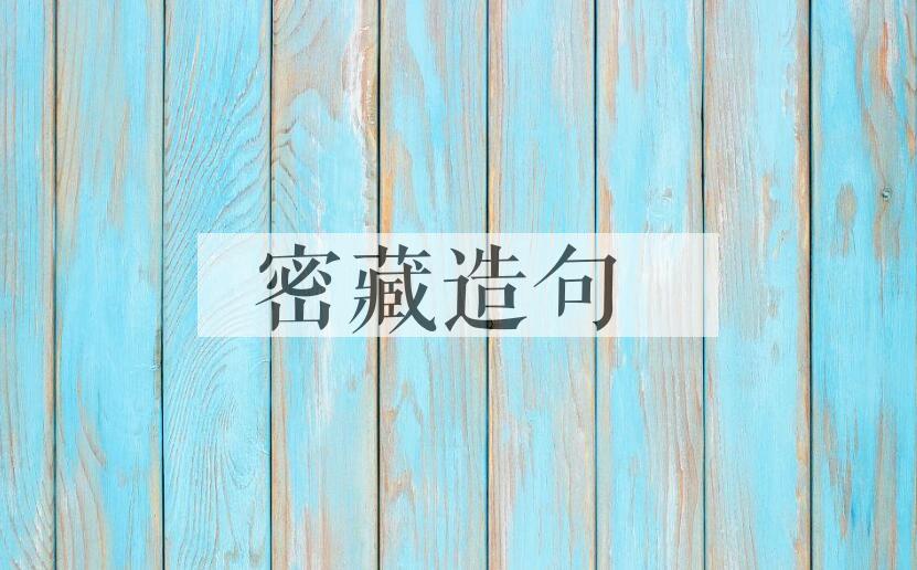 用密藏造句