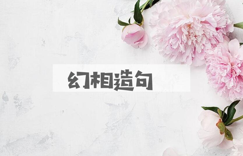 用幻相造句