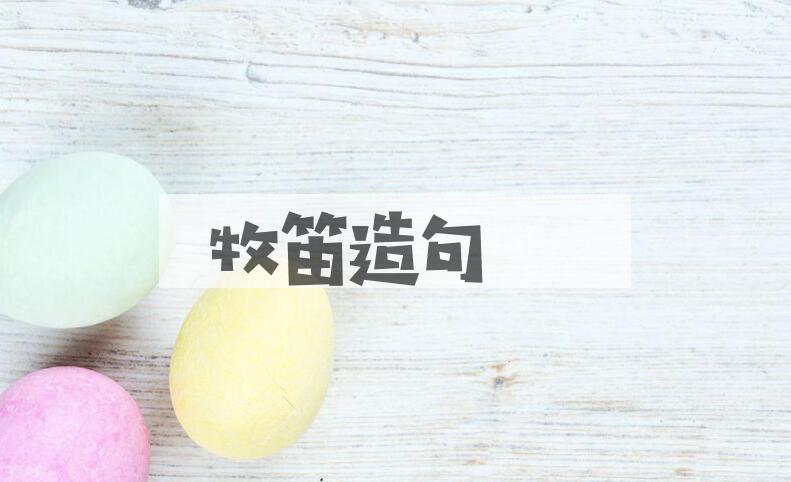 用牧笛造句