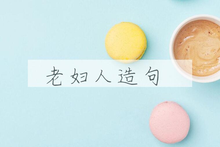 用老妇人造句
