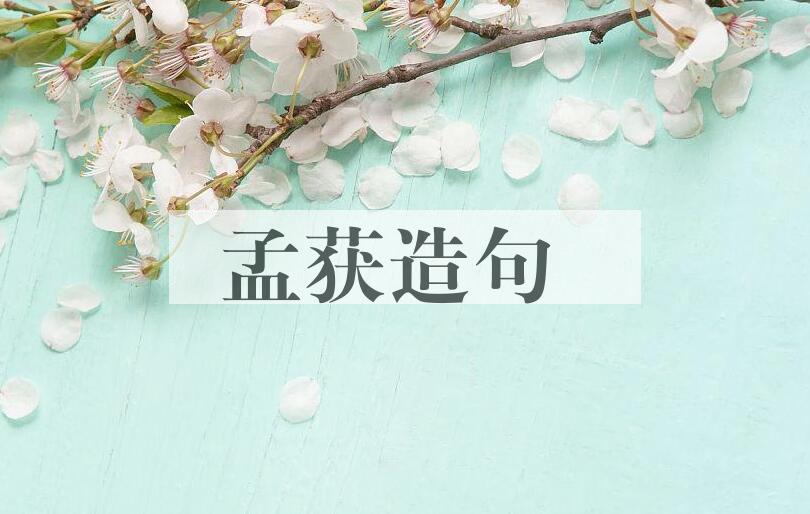 用孟获造句