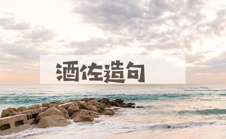 用酒佐造句