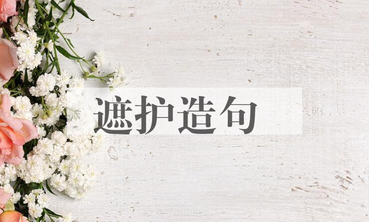 用遮护造句