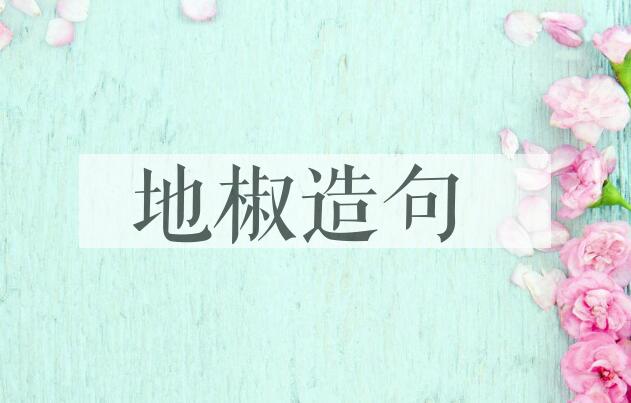 用地椒造句