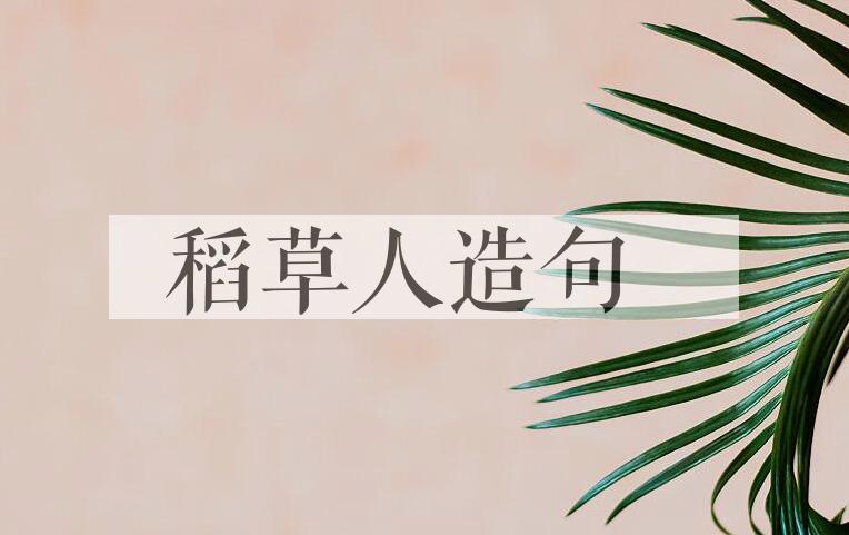 用稻草人造句