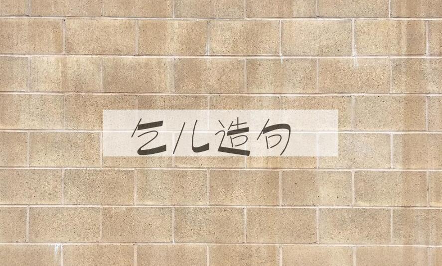 用乞儿造句