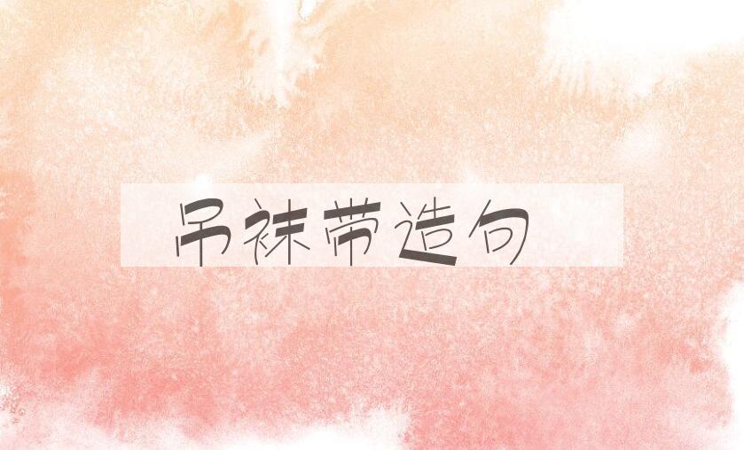 用吊袜带造句