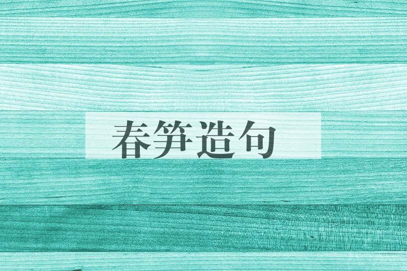 用春笋造句