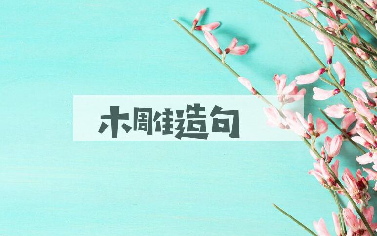 用木雕造句