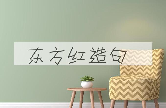 用东方红造句