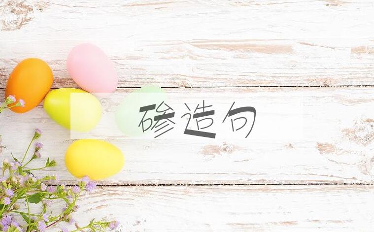 用砢碜造句